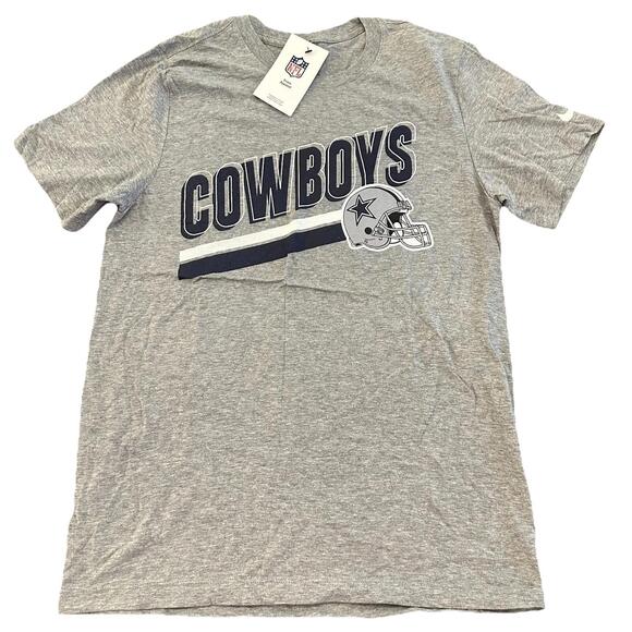 NWT Nike Dallas Cowboys Helmet Gray T-Shirt Sz Men's Small - Picture 1 of 4
